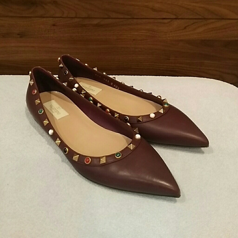 Valentino Garavani Rockstud Flats size 40.5